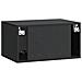 Mobile Porta TV da Muro 59,5 x 41 x 30 cm Nero - Foto miniatura 6