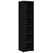Credenza Rovere Nero 40 x 41 x 185 cm Legno ingegnerizzato - Foto miniatura 1