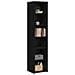 Credenza Rovere Nero 40 x 41 x 185 cm Legno ingegnerizzato - Foto miniatura 2