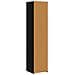 Credenza Rovere Nero 40 x 41 x 185 cm Legno ingegnerizzato - Foto miniatura 4
