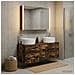 Set di mobili per il bagno 4 pcs Rovere Fumo - Foto miniatura 2