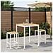 Tavolo Bar da Giardino Bianco 80 x 80,5 x 105 cm - Foto miniatura 2