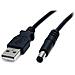 Cavo di alimentazione 5V USB a barilotto tipo M 2m - Foto miniatura 1