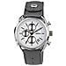 Orologio Uomo Cronografo Tw1526 con Cinturino In Pelle Grigio Quadrante Bianco Contempo - Foto miniatura 3
