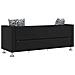 Divano a 3 Posti in Similpelle Nero 170 x 62,5 x 63 cm - Foto miniatura 2