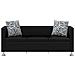 Divano a 3 Posti in Similpelle Nero 170 x 62,5 x 63 cm - Foto miniatura 4