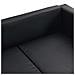 Divano a 3 Posti in Similpelle Nero 170 x 62,5 x 63 cm - Foto miniatura 5