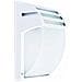 Portalampada Moderno Da Parete Ip44 Vetro E Alluminio 1xe27 Mod. Vt- 754 Sku 7077 Bianco - Foto miniatura 1