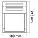 Portalampada Moderno Da Parete Ip44 Vetro E Alluminio 1xe27 Mod. Vt- 754 Sku 7077 Bianco - Foto miniatura 2