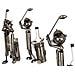 Portabottiglie Metallico Golfista V0000146 - Foto miniatura 2