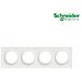 Piastra Di Copertura Odace Bianco 4 Posizioni Schneider Electric - Foto miniatura 2
