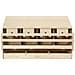 Casetta Cova per Galline 4 Scomparti 106x40x59 cm Legno di Pino - Foto miniatura 4