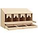 Casetta Cova per Galline 4 Scomparti 106x40x59 cm Legno di Pino - Foto miniatura 6