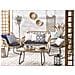 Set Di Mobili Da Giardino In Rattan Beige / Nero A 4 Posti Minori - Foto miniatura 11
