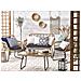 Set Di Mobili Da Giardino In Rattan Beige / Nero A 4 Posti Minori - Foto miniatura 2