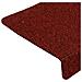 Tappetini per Scale Tessuto Agugliato 15 pz 65x21x4 cm Rossi - Foto miniatura 5