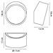 Mantra Illuminazion Mini Wall Lamp 2l Round 2 X Max Led G9 5w White - Foto miniatura 2