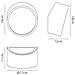 Mantra Illuminazion Mini Wall Lamp 2l Round 2 X Max Led G9 5w White - Foto miniatura 7
