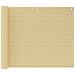 Paravento Da Balcone Beige 75x400 Cm In Hdpe - Foto miniatura 1