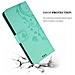 Custodia Compatibile Con Huawei Y6 Pro 2019 In Turchese Fiore - Coperchio Protettivo In Design Floreale Con Chiusura Magnetica, Funzione Stand E Slot Per Carte - Foto miniatura 7