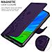 Cadorabo Custodia Compatibile Con Huawei P Smart 2020 In Lilla Scuro Fiore - Coperchio Protettivo In Design Floreale Con Chiusura Magnetica, Funzione Stand E Slot Per Carte - Foto miniatura 5