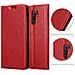 Custodia Compatibile Con Xiaomi Redmi 9 In Rosso Mela - Coperchio Protettiva Con Chiusura Magnetica, Funzione Stand E Tasca Per Le Carte - Foto miniatura 6
