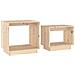 Tavolini Da Salotto Ad Incastro 2 Pz In Legno Di Pino - Foto miniatura 2