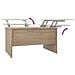 Tavolino Salotto Rovere Sonoma 80x50x42,5 Cm Legno Multistrato - Foto miniatura 7