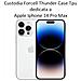 Thunder Custodia Tpu Silicone Cover Case Per Apple Iphone 14 Pro Max Black - Foto miniatura 2
