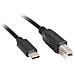 Cavo Usb Usb C 2.0 Maschio A Usb B 2.0 Maschio Ferrite 3 M Nero Ca-usba-14cc-0030-bk - Foto miniatura 1