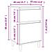 Comodino Rovere Fumo 40x35x70 Cm - Foto miniatura 2