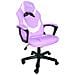 Sedia Da Gaming Poltrona Da Gioco Ufficio Regolabile Con Ruote Viola Rosa - Foto miniatura 4