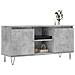Mobile Porta Tv Grigio Cemento 104x35x50cm In Legno Multistrato - Foto miniatura 3