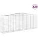 Cesti Gabbioni Ad Arco 20 Pz 400x50x140/160 Cm Ferro Zincato - Foto miniatura 2