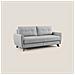 Callisto Divano letto matrimoniale in tessuto morbido impermeabile T02 168 cm (mat. 120x197) grigio chiaro - Foto miniatura 1