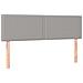 Giroletto A Molle Con Materasso Grigio Chiaro 140x200cm Tessuto - Foto miniatura 5
