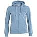 Basic Hoody Full Zip Lady Azzurro Xl - Foto miniatura 1