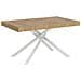 Tavolo allungabile 90x140/400 cm Karida quercia natura gambe bianche - Foto miniatura 1