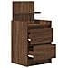 Comodini con 2 Cassetti 2 pz Rovere Marrone 38x34x80 cm - Foto miniatura 2