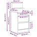 Comodini con 2 Cassetti 2 pz Rovere Marrone 38x34x80 cm - Foto miniatura 3