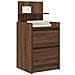 Comodini con 2 Cassetti 2 pz Rovere Marrone 38x34x80 cm - Foto miniatura 9