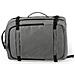 Dam  Zaino Da Cabina Multiscomparto, Porta Laptop 17"". Presa Usb Esterna. Adattabile A Trolley. 32x20x46 Cm. Colore: Grigio - Foto miniatura 3