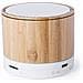 Altoparlante Nature In Bambù Connessione Bluetooth. Potenza Sonora 3w. Batteria 300 Mah 6x5,1x6 Cm. Colore Del Legno - Foto miniatura 3