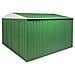Box In Lamiera Casetta Giardino Acciaio Zincato 360x345cm X H2.12m - 150kg - 12,42 Mq - Verde - Foto miniatura 6