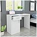 Scrivania Con Cassetto E Armadietto Bianca 100x40x73 Cm - Foto miniatura 6