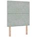 Testiera  con bottoni di cristallo tufted grigio chiaro 80 cm in velluto, Testiera  con bottoni di cristallo tufted grigio chiaro 160 cm in velluto - Foto miniatura 1
