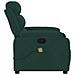 Poltrona Massaggiante Reclinabile Verde Scuro in Velluto - Foto miniatura 9