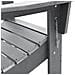 Set Lounge Giardino  3 Pezzi Grigio Chiaro HDPE, Sedia Adirondack Pieghevole  Grigio Chiaro 74.5x80.5x90 cm HDPE, Tavolo Laterale Adirondack  Grigio Chiaro 38x38x45 cm HDPE - Foto miniatura 9