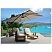 Cesare Reghoekige Parasol 3x4m Roterende Cantilever Ecru Met Deksel - Foto miniatura 2