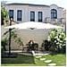 Cesare Reghoekige Parasol 3x4m Roterende Cantilever Ecru Met Deksel - Foto miniatura 3